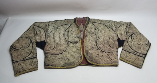 OSMANLI DÖNEMİ GÜMÜŞ SIRMA İŞÇİLİKLİ SARAY İŞİ GELİN CEPKENİ