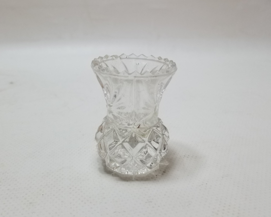 KRİSTAL KESME İŞÇİLİKLİ ANTİKA CAM HOKKA