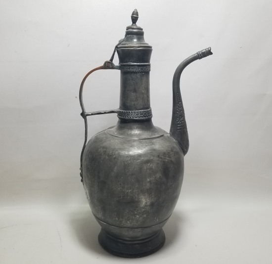 ÜZERİ HAYAT AĞAÇLI NADİR TİPTE OSMANLI DÖNEMİ BAKIR İBRİK