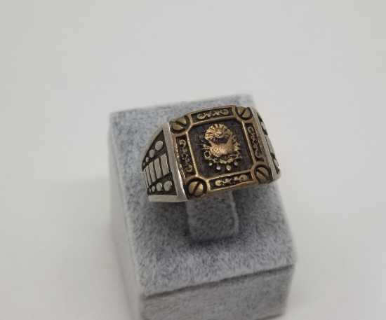 ÜZERİ DEVLET ARMALI GÜMÜŞ YÜZÜK