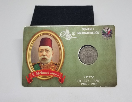 MEHMET REŞAT HAN DÖNEMİ KOLEKSİYONLUK NİKEL 5 PARA