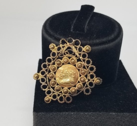 ORTASINDA OSMANLI ALTINI BULUNAN ABDÜLMECİD HAN DÖNEMİ ARMUDİ KOLYE