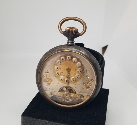 MENEVİŞ KASA 8 GÜNLÜK KURMALI CEP SAATİ