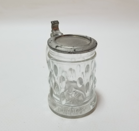 KAPAKLI ANTİKA CAM TANKART - BİRA BARDAĞI