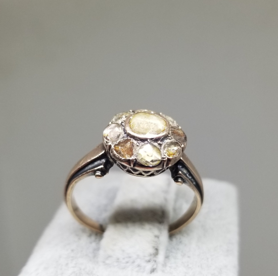 OSMANLI DÖNEMİ ELMAS TAŞLI ALTIN YÜZÜK