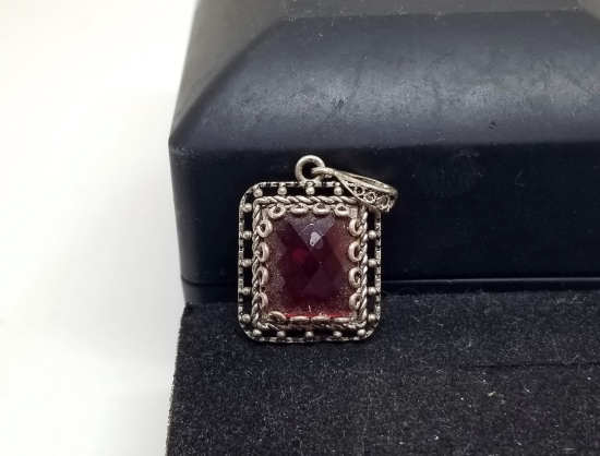 AKİK TAŞLI GÜMÜŞ KOLYE UCU