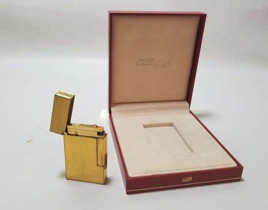 ORİJİNAL KUTUSUNDA ALTIN KAPLAMA NADİR DUPONT ÇAKMAK