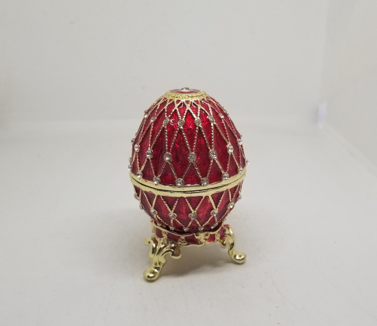 ÜZERİ MİNE İŞÇİLİKLİ ANTİKA PASKALYA YUMURTASI