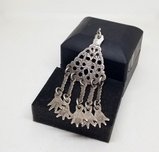 OSMANLI DÖNEMİ USTA DAMGALI NADİR GÜMÜŞ KÖSTEK SALLAMASI