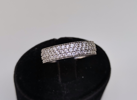 MARGAZİT TAŞLI GÜMÜŞ ALYANS