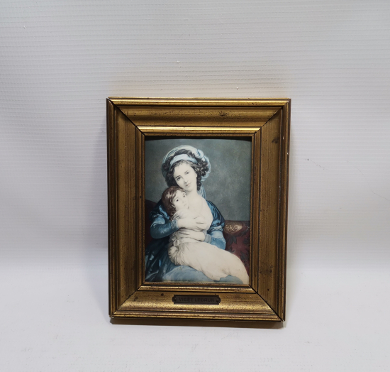 İPEK ÜZERİ BASKI ANTİKA FRANSIZ TABLO