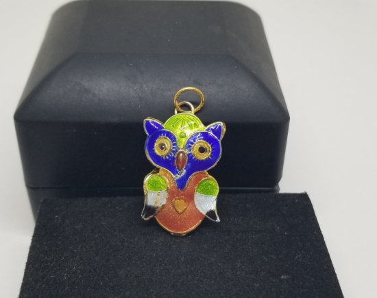 ÜZERİ MİNE İŞÇİLİKLİ ANTİKA KOLYE UCU