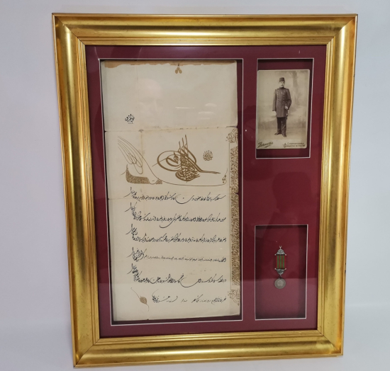 OSMANLI YUNAN HARBİ MADALYASI VE BERATI TAKIMI