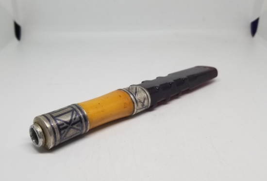 ÜZERİ OSMANLICA YAZILI KEHRİBAR SİGARA AĞIZLIĞI