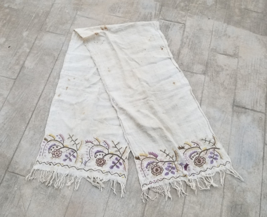 OSMANLI DÖNEMİ GÜMÜŞ TELKIRMA İŞÇİLİKLİ YAĞLIK - PEŞKİR