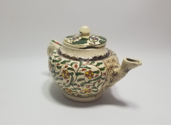 OSMANLI DÖNEMİ EL BOYAMA KÜTAHYA BİTKİ ÇAYDANLIĞI