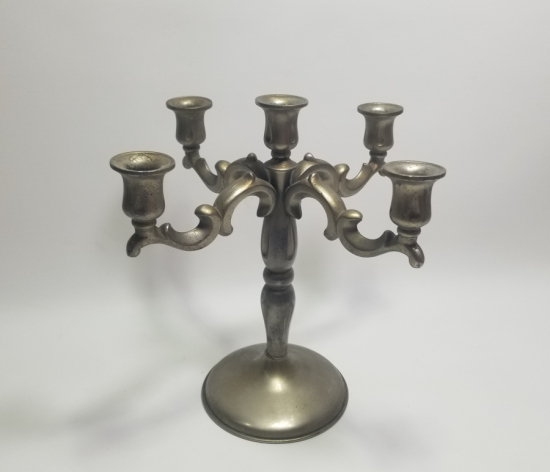 GÜMÜŞ KAPLAMA ANTİKA ŞAMDAN