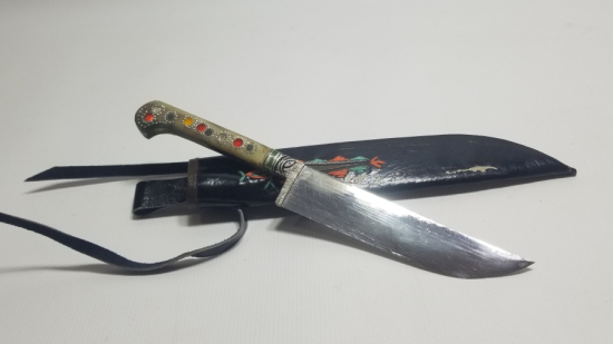 EL YAPIMI ANTİKA TÜRKMEN AVCI BIÇAĞI