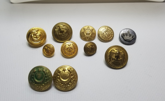 ANTİKA YERLİ VE YABANCI ASKERİ SUBAY DÜĞMESİ LOTU