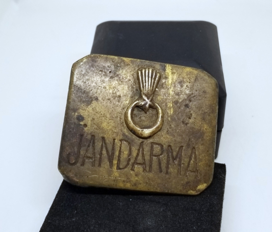 CUMHURİYET BAŞLARI NADİR JANDARMA KEMER TOKASI