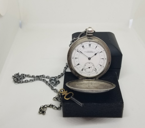 NADİR TİPTE OSMANLI DÖNEMİ LONGİNES KURMALI CEP SAATİ