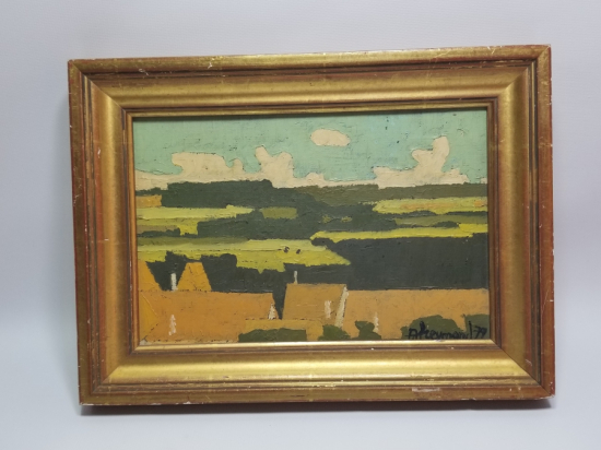 ANDRE-LOUIS FREYMOND İMZALI TUVAL ÜZERİ YAĞLIBOYA TABLO