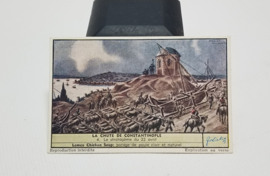 1900 BAŞLARI İSTANBUL GÖRSELLİ ANTİKA ÇİKOLATA KARTI