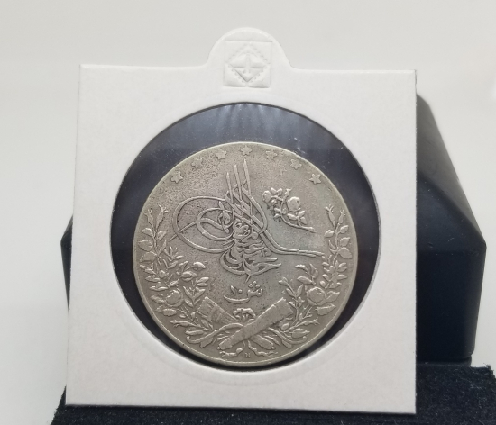 SULTAN MEHMET REŞAT DÖNEMİ MISIR BASKI KOLEKSİYONLUK GÜMÜŞ 10 KURUŞ