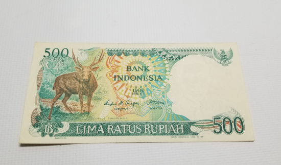 1988 YILI ENDONEZYA 500 RUPIAH BANKNOT PARA