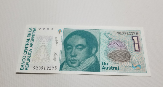 ARJANTİN 1 AUSTRAL BANKNOT PARA