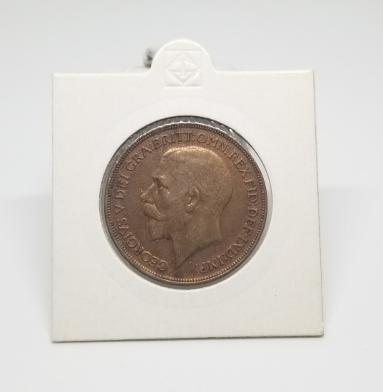1914 YILI BİRLEŞİK KRALLIK 1 PENNY MADENİ PARA