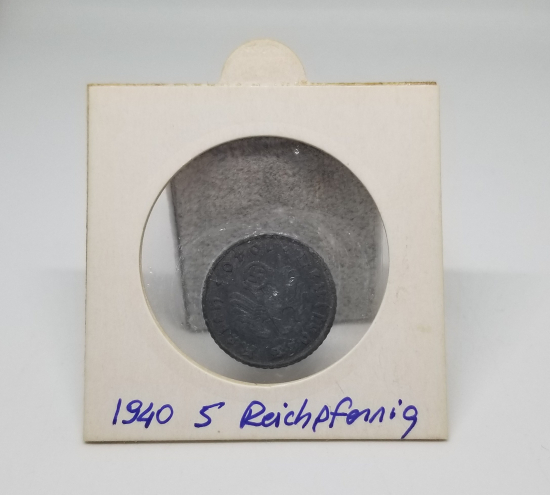 1940 YILI NAZİ ALMANYASI 5 REICHSPFENNIG