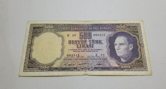 5. EMİSYON 4. TERTİP -500 TÜRK LİRASI-