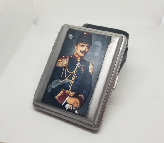 ENVER PAŞA GÖRSELLİ NOSTALJİK SİGARA TABAKASI