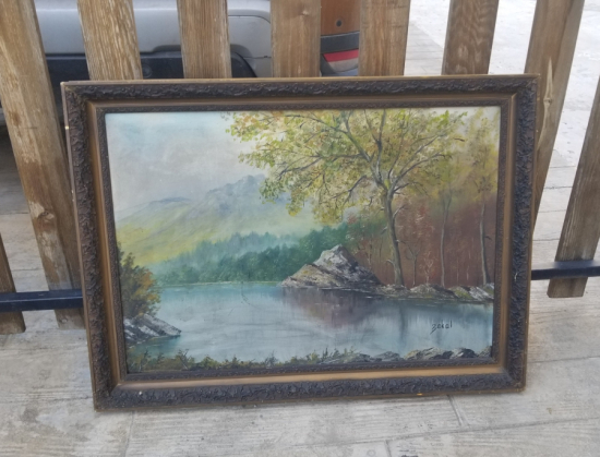 RESSAM ZEKAİ İSTANBULLU'NA AİT TUVAL ÜZERİ YAĞLIBOYA TABLO