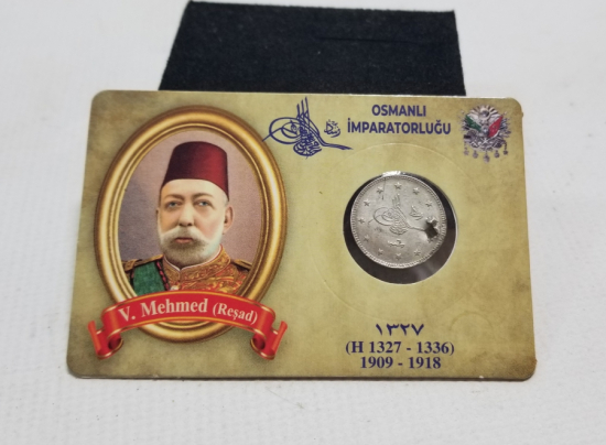 SULTAN MEHMET REŞAT HAN DÖNEMİ KOLEKSİYONLUK GÜMÜŞ 2 KURUŞ MECİDİYE