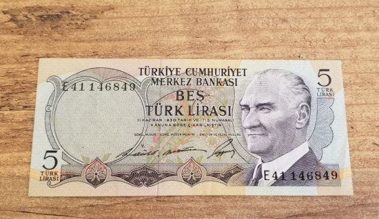 6. EMİSYON 1. TERTİP - 5 TÜRK LİRASI-
