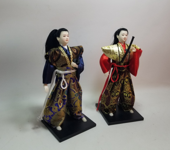 İKİ ADET JAPON SAVAŞIÇISI GÖRSELLİ MASAÜSTÜ OBJE