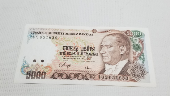 7. EMİSYON 4. TERTİP - 5000 TÜRK LİRASI-