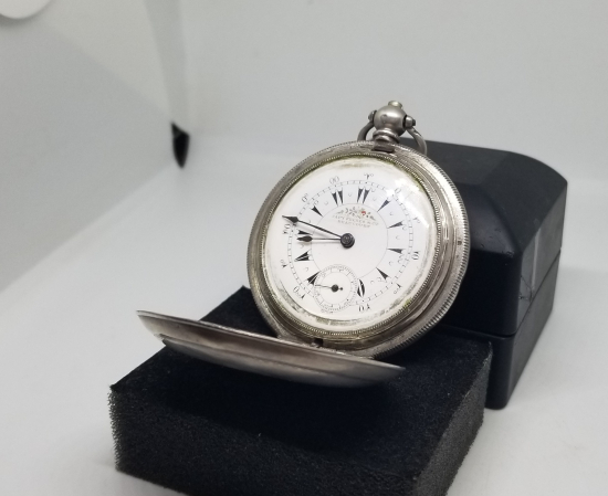 OSMANLI DÖNEMİ GÜMÜŞ KASA BILLODES CEP SAATİ