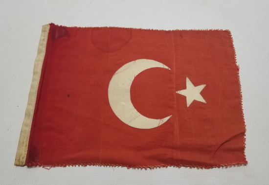 NADİR TİPTE OSMANLI SON DÖNEM İPEK BAYRAK