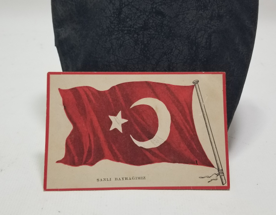 CUMHURİYET BAŞLARI ŞANLI BAYRAĞIMIZ GÖRSELLİ KARTPOSTAL