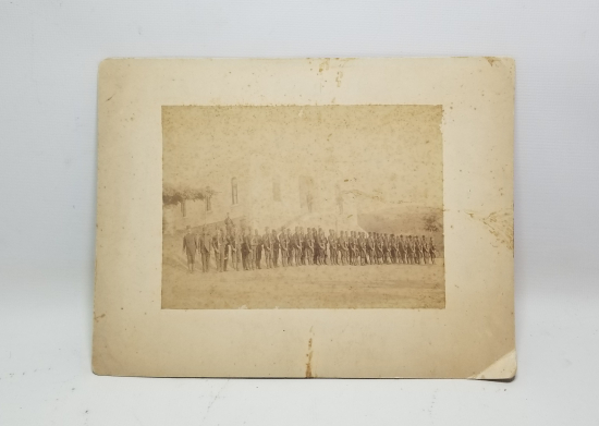 ABDÜLHAMİD HAN DÖNEMİ İÇTİMADA ASKERLER GÖRSELLİ BÜYÜK BOY OSMANLI DÖNEMİ FOTOĞRAF