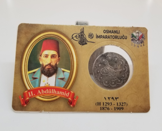 SULTAN ABDÜLHAMİD HAN DÖNEMİ KOLEKSİYONLUK GÜMÜŞ 5 KURUŞ