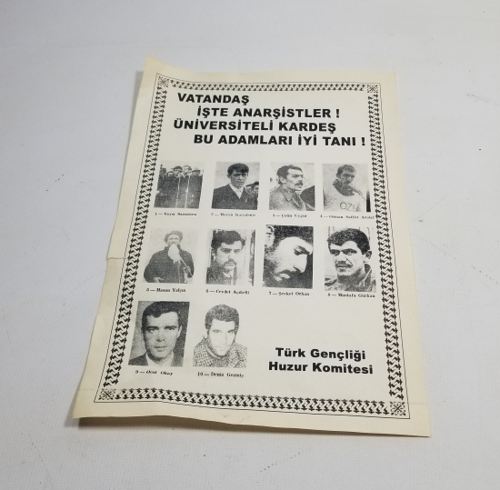 1970 LERDEN ÇOK NADİR SİYASİ AFİŞ