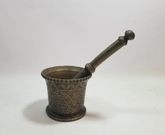 ÜZERİ KALEM İŞÇİLİKLİ NADİR TİPTE SÜLEYMANİYE DAMGALI HAVAN