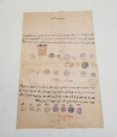 OSMANLI DÖNEMİ MEHMET PAŞA VAKFI'NA AİT BOL MÜHÜRLÜ EVRAK