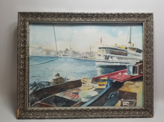 SANATÇI İMZALI SULUBOYA TABLO