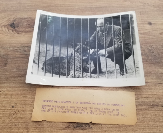 ALMANYA DEVLET ARŞİVİ'NDEN ÇIKMA ORİJİNAL MUSSOLINI FOTOĞRAFI