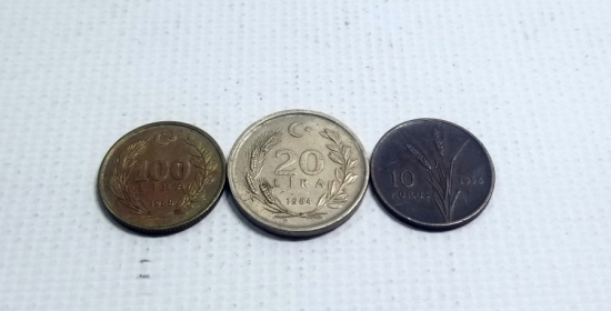 3 ADET KOLEKSİYONLUK ANTİKA METAL PARA